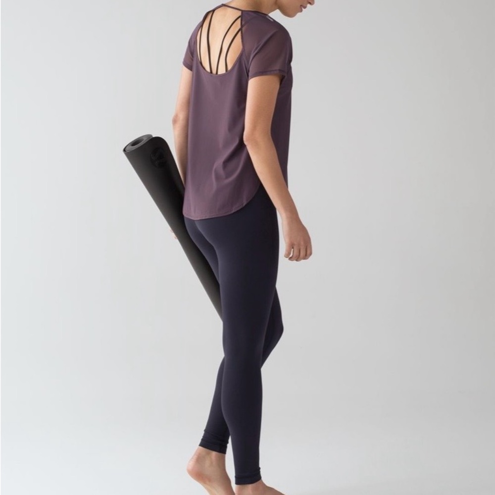 lululemon (8) Anew Short Sleeve Tee Black Currant